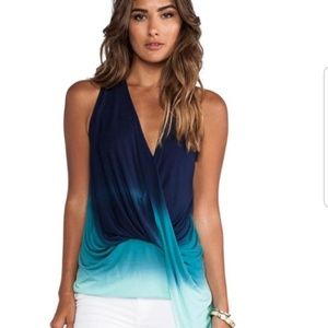Young Fabulous and Brooke tie dye blue tank